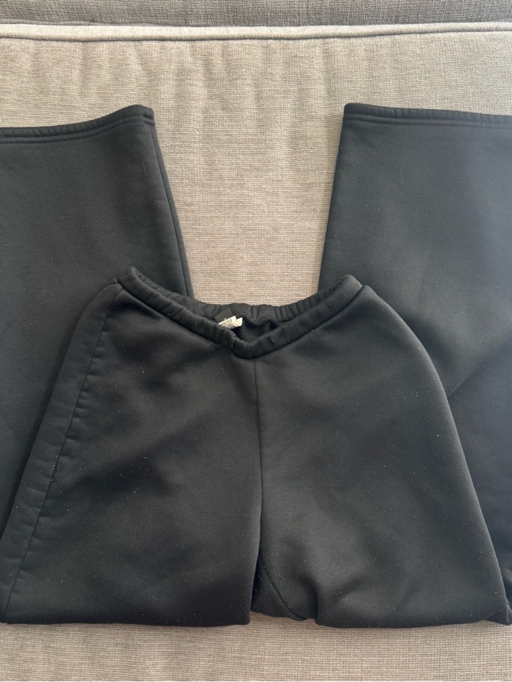 Classic Black Wide-Leg Sweatpants